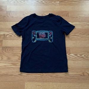 Boys Cat & Jack Graphic T-Shirt Navy Blue L 12-14